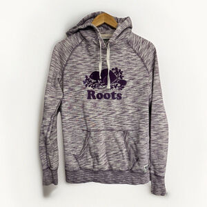 Roots Canada Athletics Women's Pullover Hoodie Purple Women's Size Small